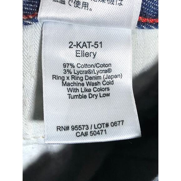 Paper Denim Cloth PDC Ellery Flare Leg Jeans Womens 25 Normcore Capsule Casual - Picture 8 of 9